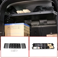 aluminum alloy car accessories trunk cargo luggage multi function shelf storage tray rack for land rover defender 110 2020 2022