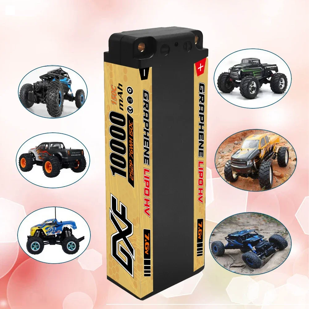 DXF 2S Lipo Батарея 10000 мАч 7,6 В 150C 5 мм Твердый футляр с Твердотельным разъемом для 110 Багги Трюги Внедорожная лодка Грузовик Грузовик Гонки Вертолет (art.: 3920ccd72e322) - 3920ccd72e322
