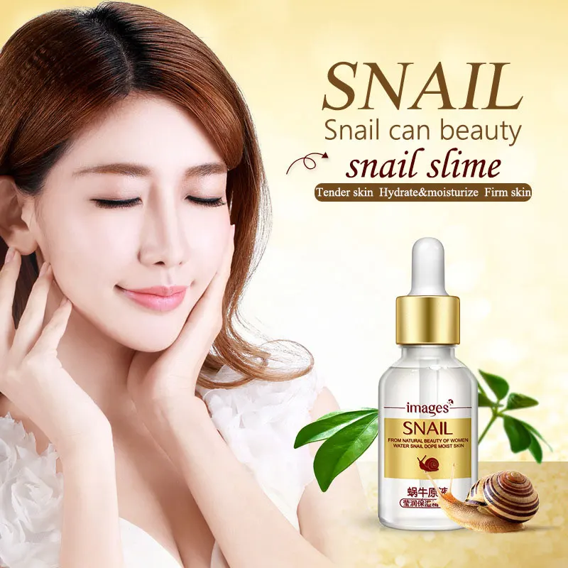 

Face Serum Snail Hyaluronic Acid Collagen Anti Wrinkle Anti Aging Whitening Skin Repair Facial Care Acne Liquid CN Treatment 1Pc