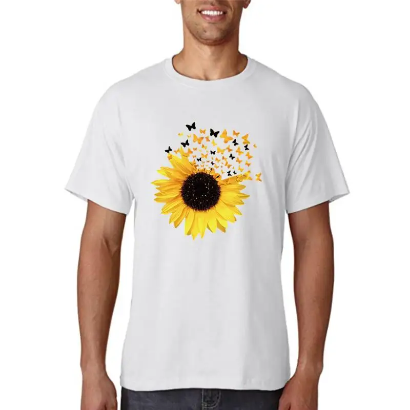 

Женская футболка с цветочным принтом, коротким рукавом и графическим принтом