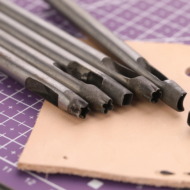 LMDZ Leather Handmade Seal Sculpture Tools Kit Stamping Stars Flowers Shape Hole Punch |