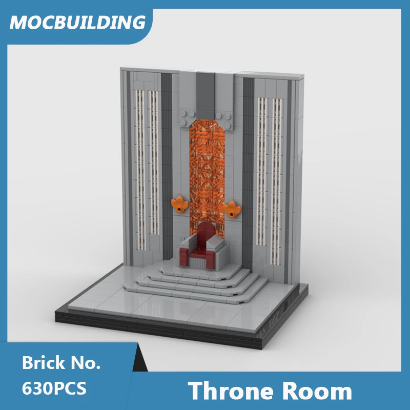 

MOC Building Blocks Throne Room Model Space Wars Movie Series DIY Assembled Bricks Creative Children Toys Display Gifts 630PCS