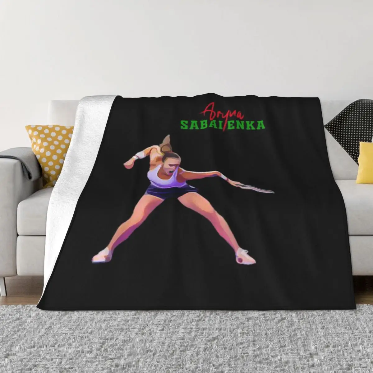 Супермягкое Флисовое одеяло Aryna Sabalenka для теннисных игроков