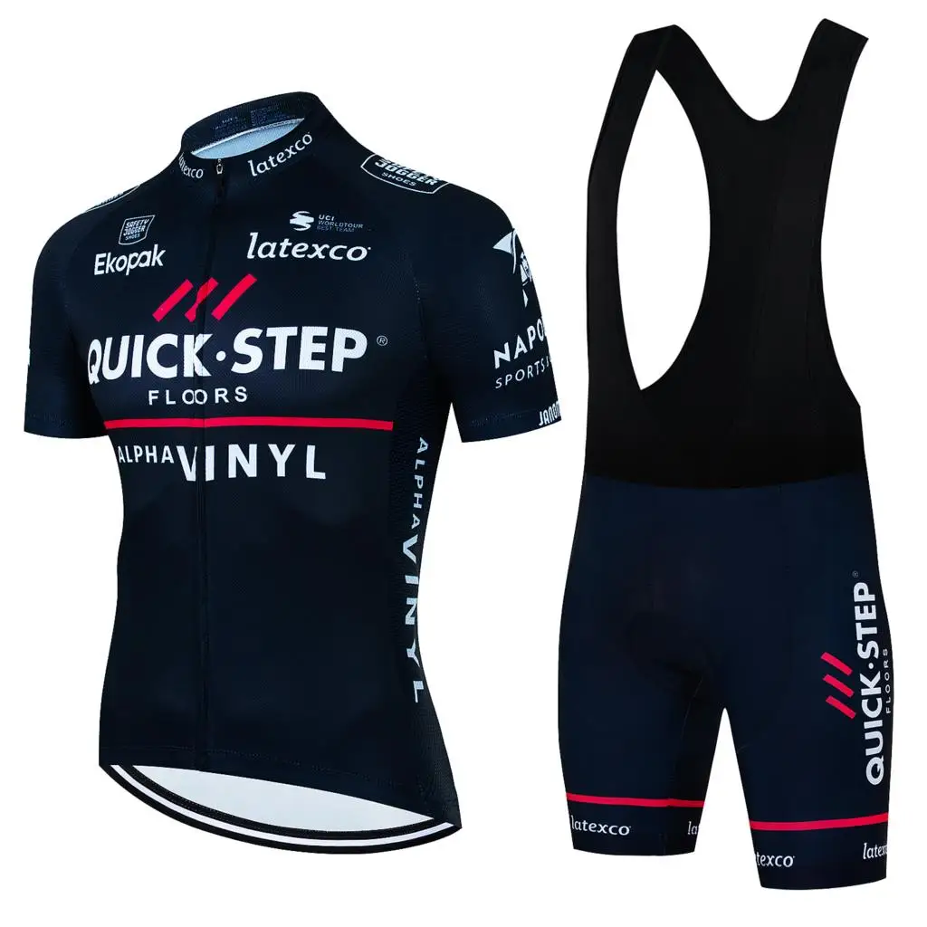 Quick Step Sports Set Complete Cycling 2022 Mtb Jersey Uniform Clothes Summer Woman Maillot Sportswear Costume Men's Bike Gel