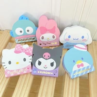 kawaii sanrio anime kuromi my melody cute hello kitty cinnamoroll girly heart cartoon portable notepad toy for girls