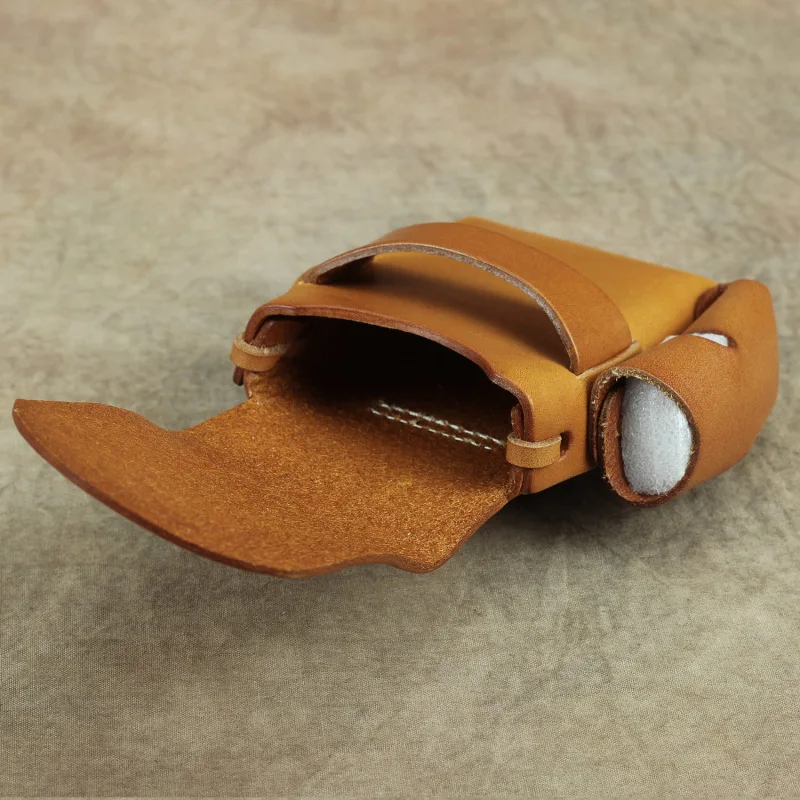 Vintage Men's Cigarette Case Leather Lighter Case Waist Bag Phone Retro Pocket Pouch Belt Bag for Man