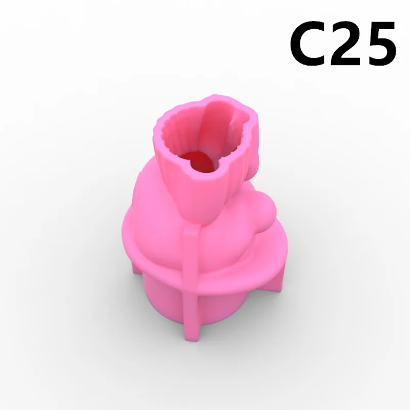 Сердце пузырь девушка сделай сам 3D Цветочный горшок силиконовая форма