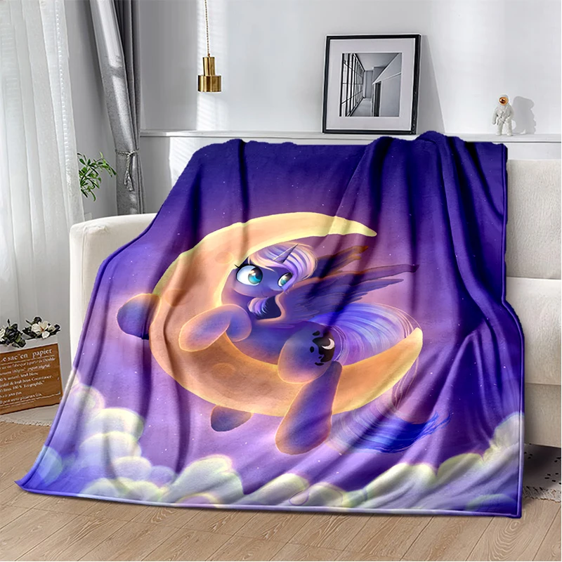 

Cartoon horse Blanket Unicorn Blanket Friendship Magic Anime Blankets Flannel Blanket for Bedroom Sofa Children's Gift Blanket