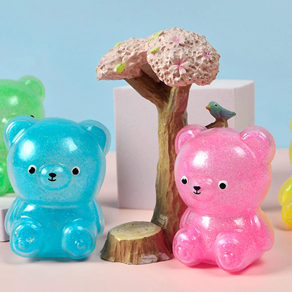 3 шт. декомпрессионные игрушки детские животные сжимаемый медведь наполнитель о