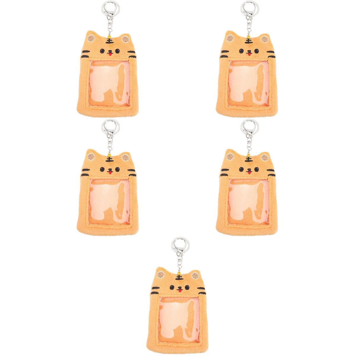 

5pcs Plush Photocard Holder Cartoon Photo Sleeve ID Credit Card Holder Protector