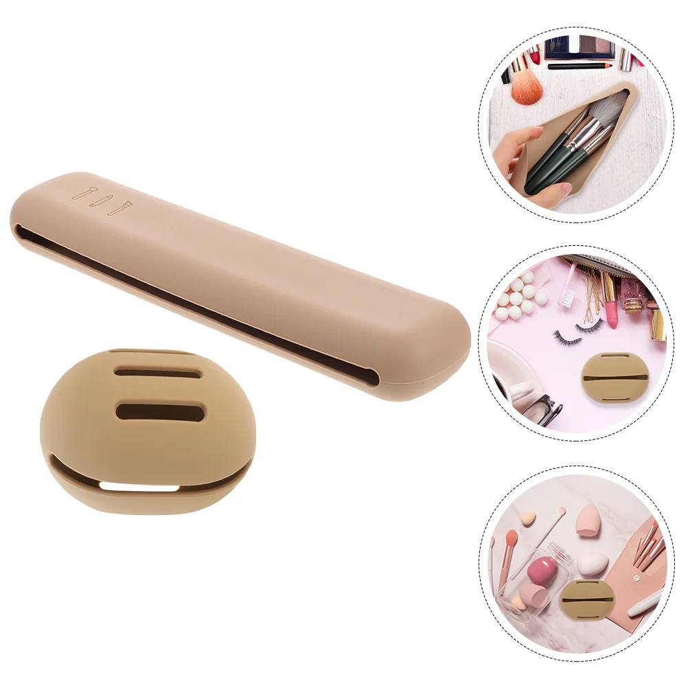 

Makeup Brush Sponge Case Box Holder Travel Container Silicone Eggstoragebeauty Puff Powdermake Supplies Portable Carrying