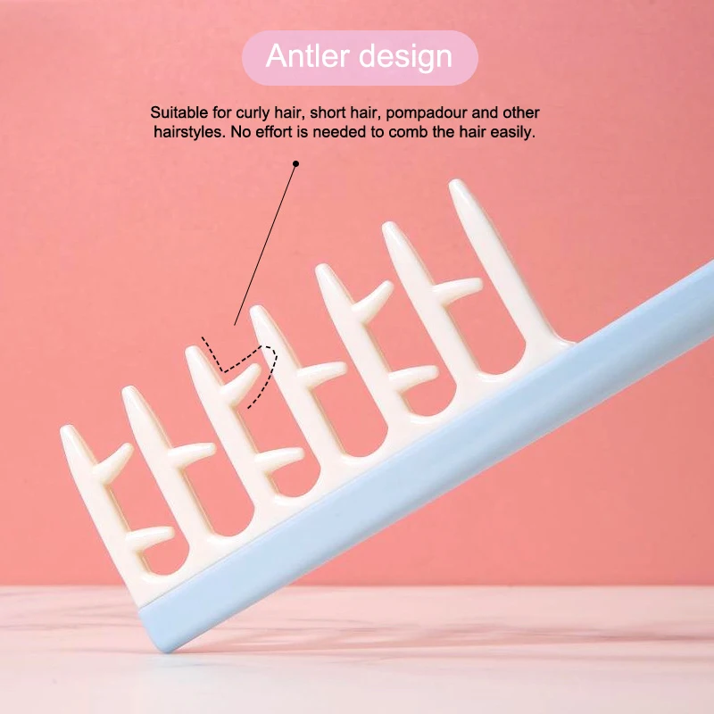 Пушистая расческа для расчесывания корней волос Парикмахерская шитья Рога