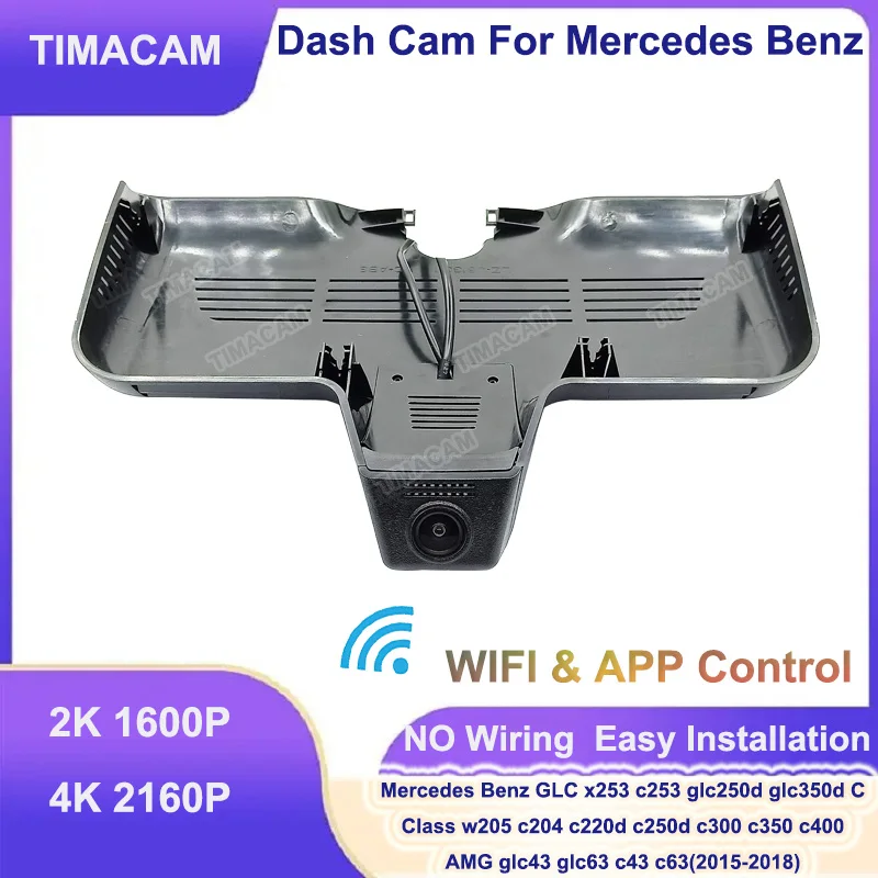 

2K 4K Dash Cam UHD 2160P Car DVR For Mercedes Benz w205 c204 x253 c253 C Class 220d 250d 300 350 400 43 63 glc 250d 350d 43 63