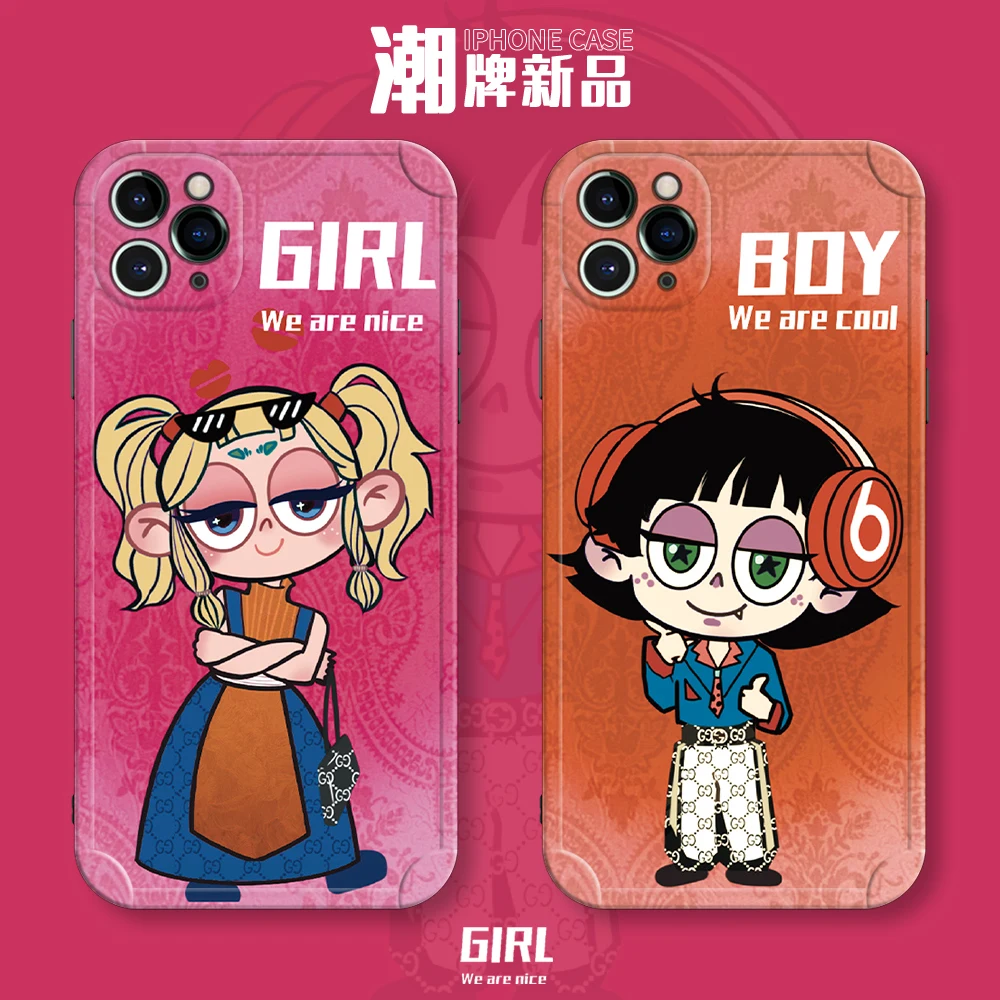 

Powerpuff girls trendy brand For iPhone 13 12 11 Pro Max XR XS MAX 8 X 7 SE 2022 fashion protective case