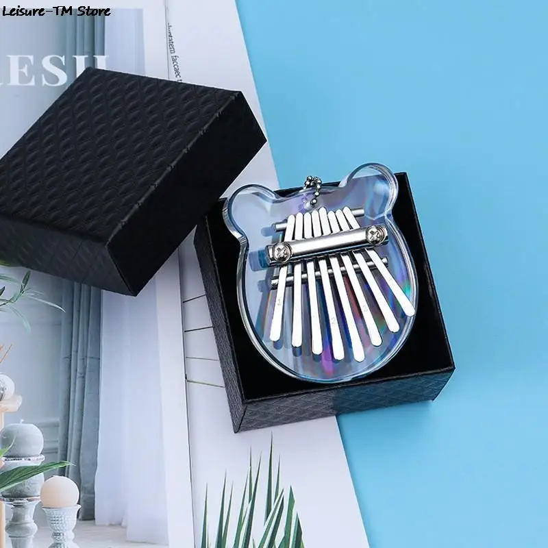 

Мини-пианино Kalimba, 8 клавиш, с ремешком, портативный музыкальный кулон Marimba, подарок, 8 клавиш, клавиатура, музыкальный инструмент