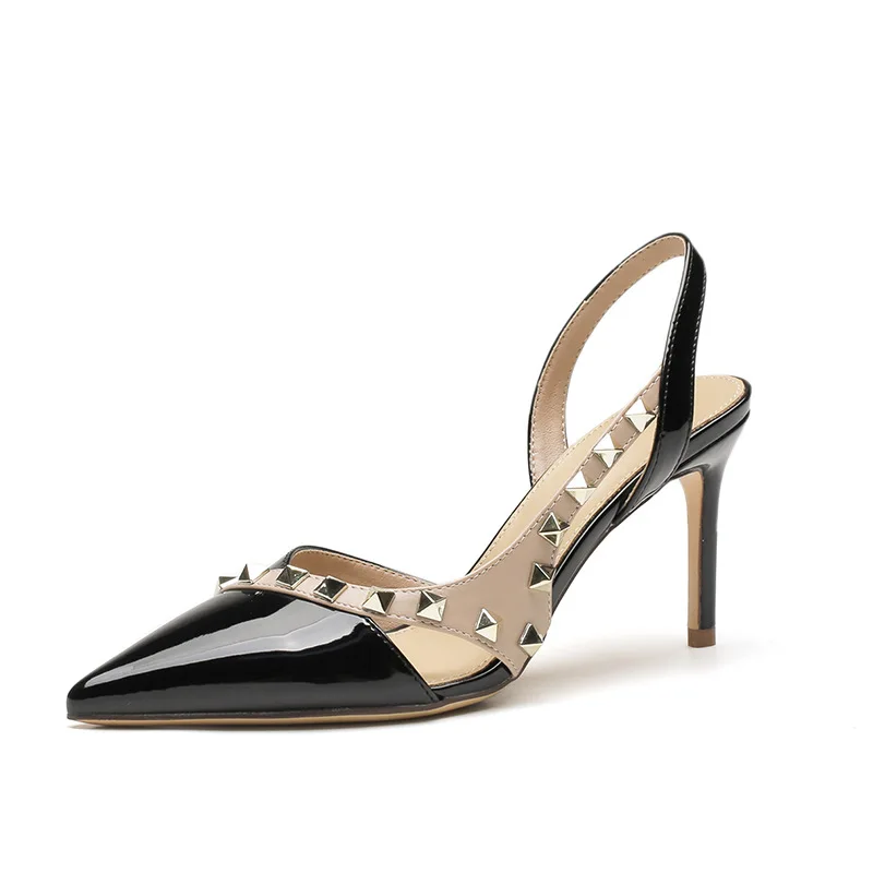 High Heel Studs Stiletto Rivet Sandals Women Fashion Party Sexy High Heels Shoes