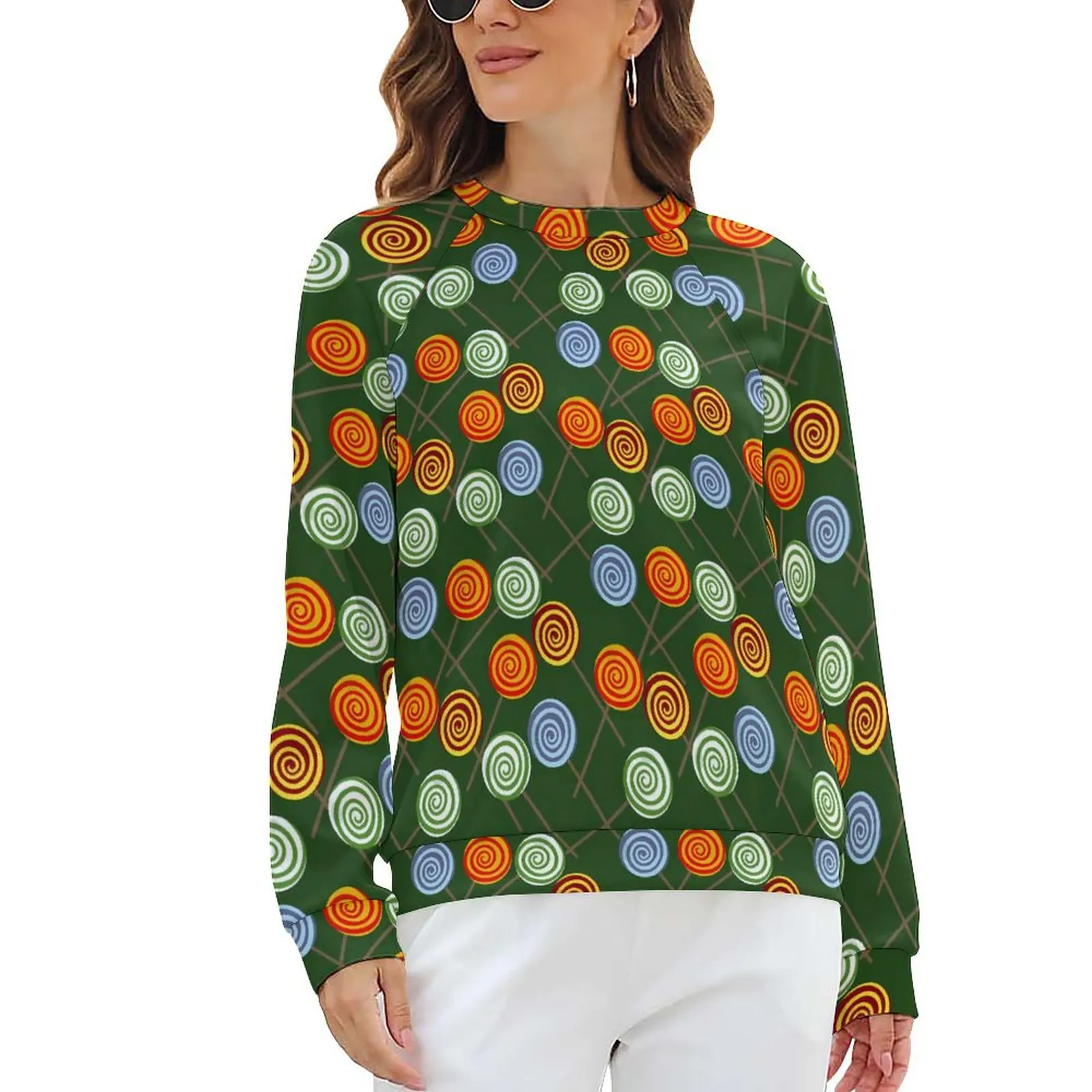 

Colorful Candy Hoodies Lady Long Sleeve Lollies Print Trendy Casual Hoodie Hot Winter Streetwear Oversized Custom Sweatshirts