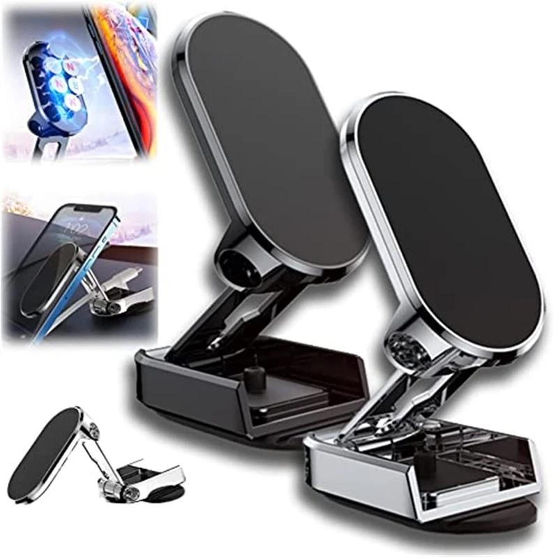 

1/2 шт., автомобильный магнитный держатель для телефона, поворот на 360 градусов