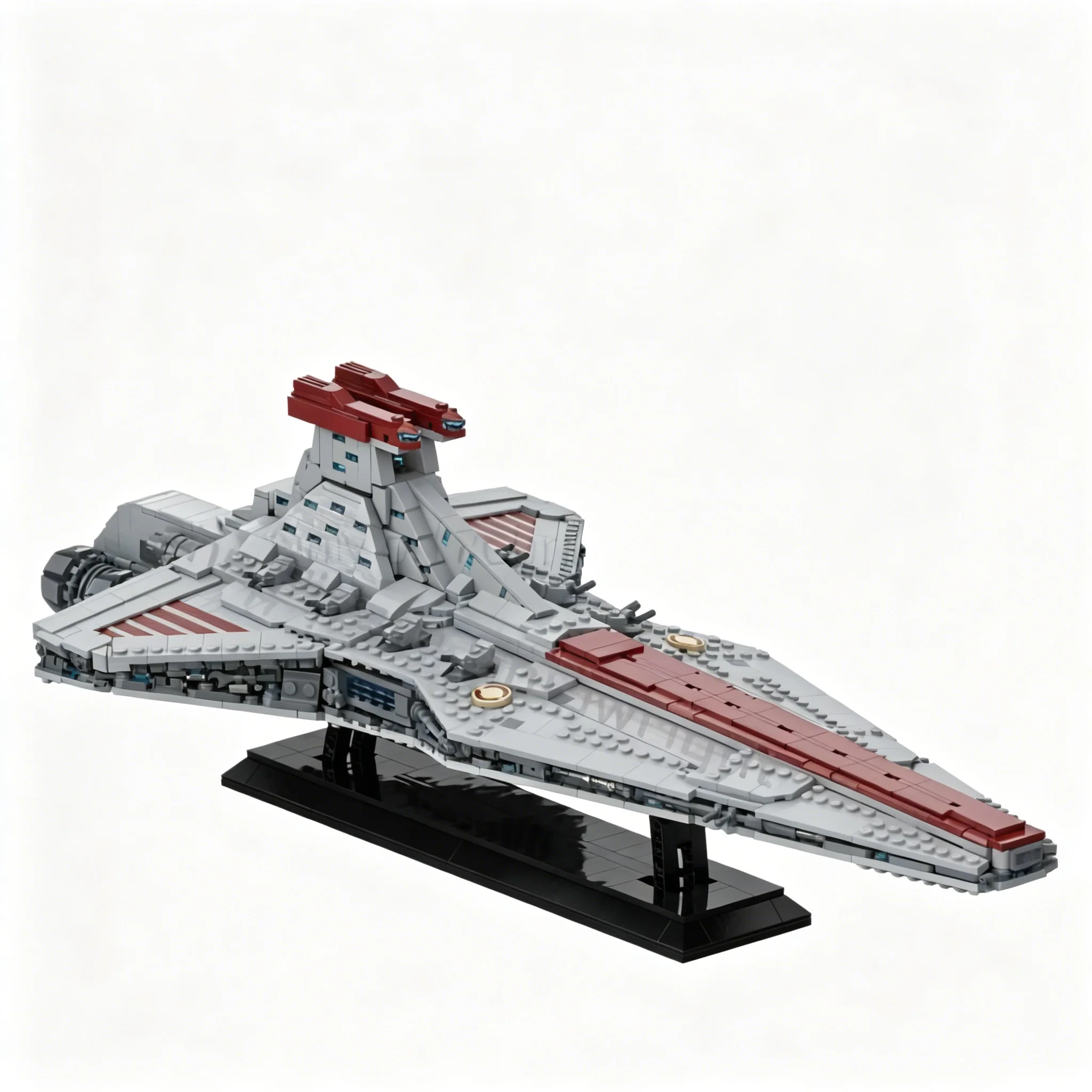 Фото 2261 деталь MOC: Конструктор «Звездная битва» — модель класса Venator SD, серия UCS. Идеальный подарок на Рождество для детей. №3