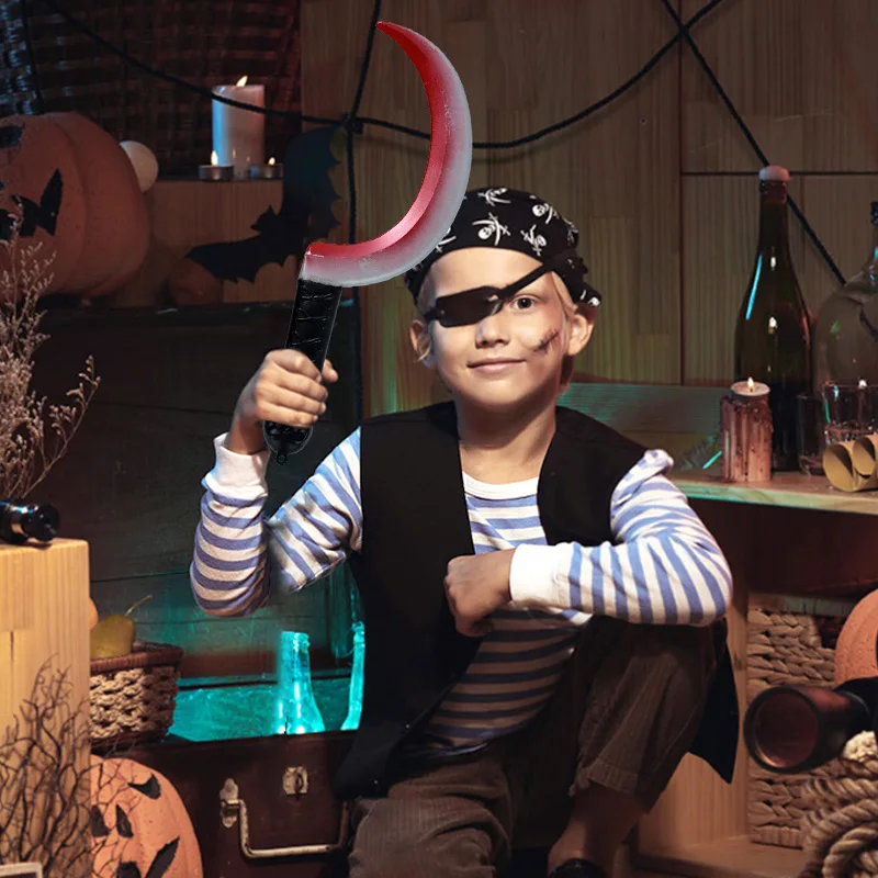 Искусственный пластиковый нож-меч для Хэллоуина оружие крови идеально подходит