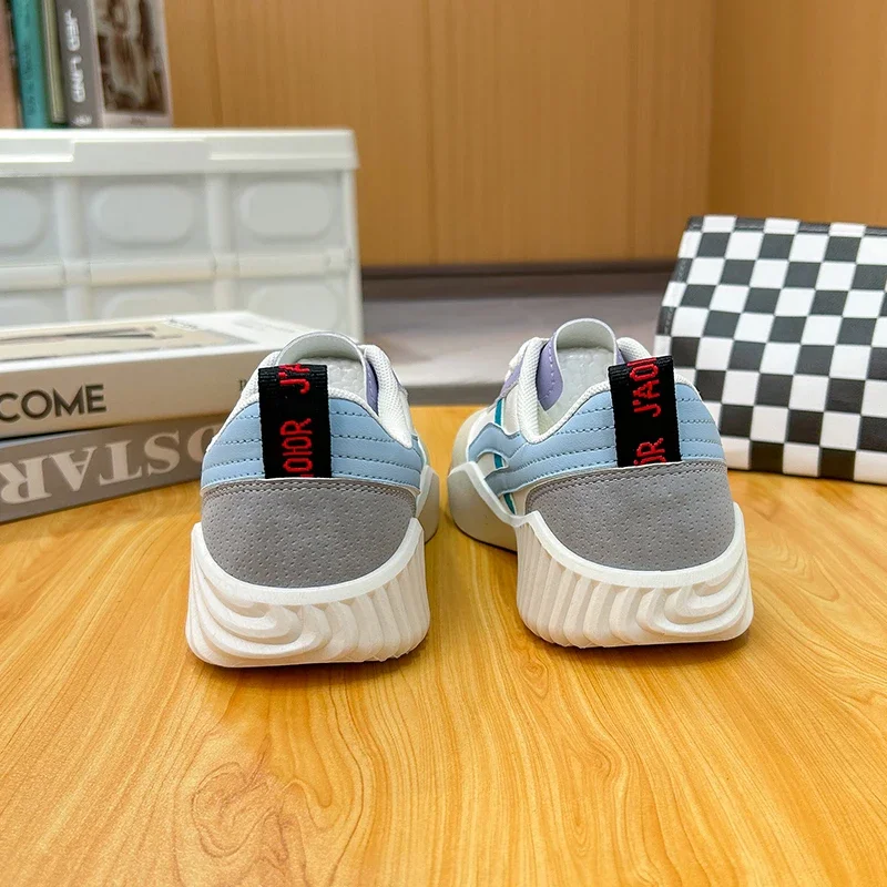 Ретро туфли Forrest Gump для женщин модная спортивная обувь отдыха контрастных цветов