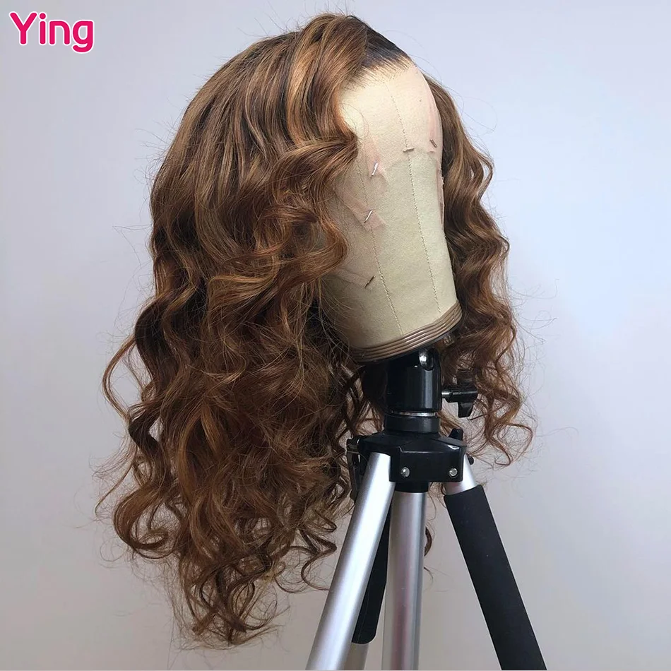 Ying Hair Medium Brown Loose Deep 13x6 Lace Front Wig 10A Human Hair 13x4 Lace Front Wig PrePlucked 5x5 Transparent Lace Wig