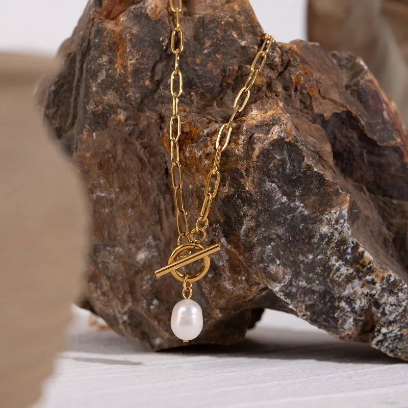 Minar 2024 Новые ожерелья с подвеской из пресноводного жемчуга в стиле барокко для