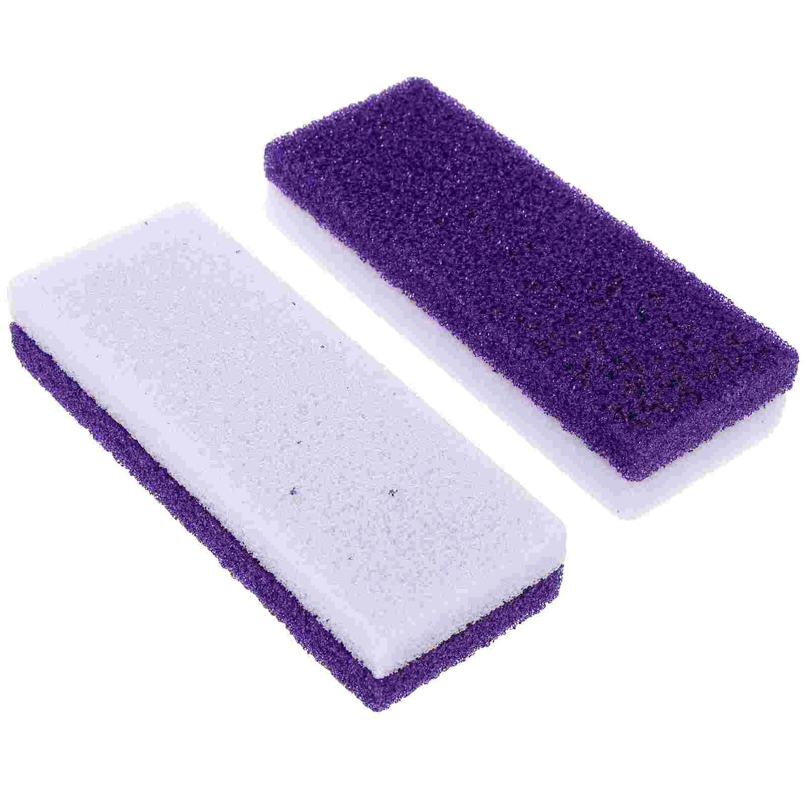 

2pcs Scrubber Pumice Stone Callus Remover Dead Skin Scraper Pedicure Exfoliator Tool Exfoliating File ( Purple )