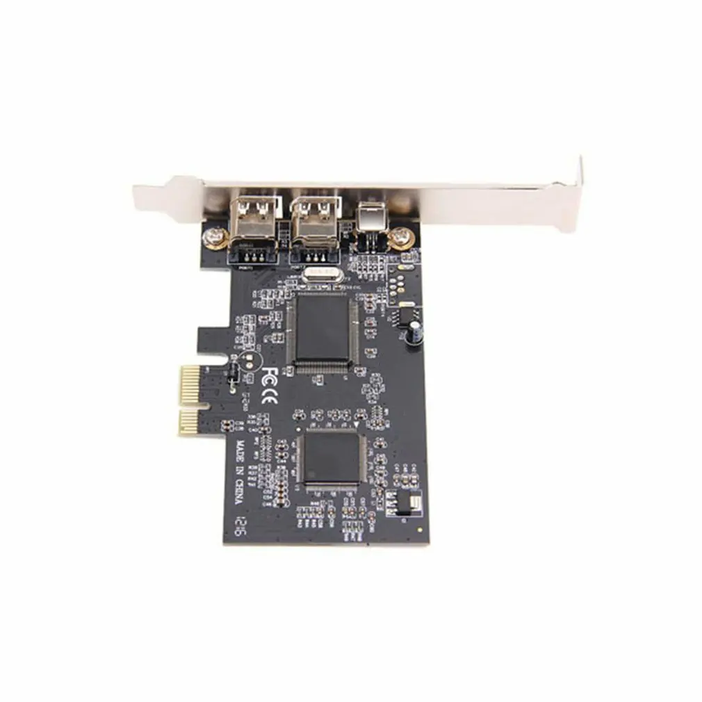 

PCI Express PCI-E FireWire 1394a IEEE1394 External Controller Card 3 Port For Windows XP/Vista/7 32/64 bit With Firewire Cable