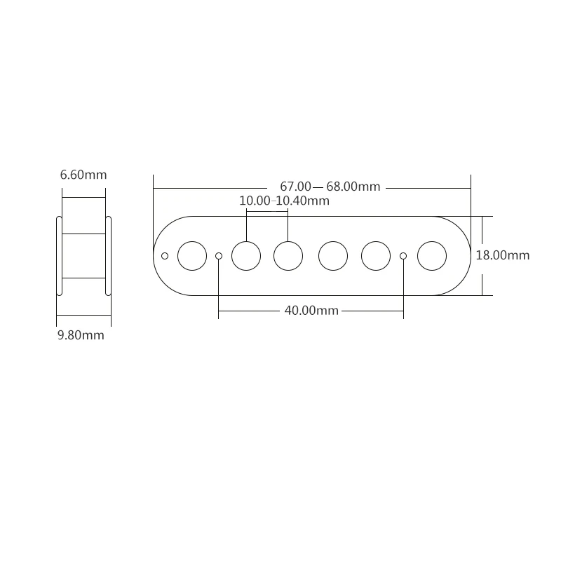 52 мм Humbucker Slug Bobbin для электрогитары двойная катушка пикап черный белый желтый