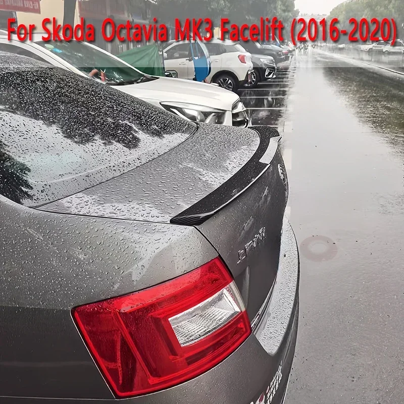 Для Skoda Octavia MK3 2015-2020 седан задний спойлер крыло багажник крыша крышка Baodykit тюнинг