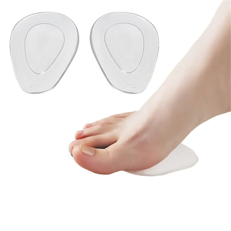 

1Pair High Heel Shoes Front Forefoot Half Sole Pads Insert Ball Comfy Silicone Insoles Cushion Foot Care Forefoot Insoles