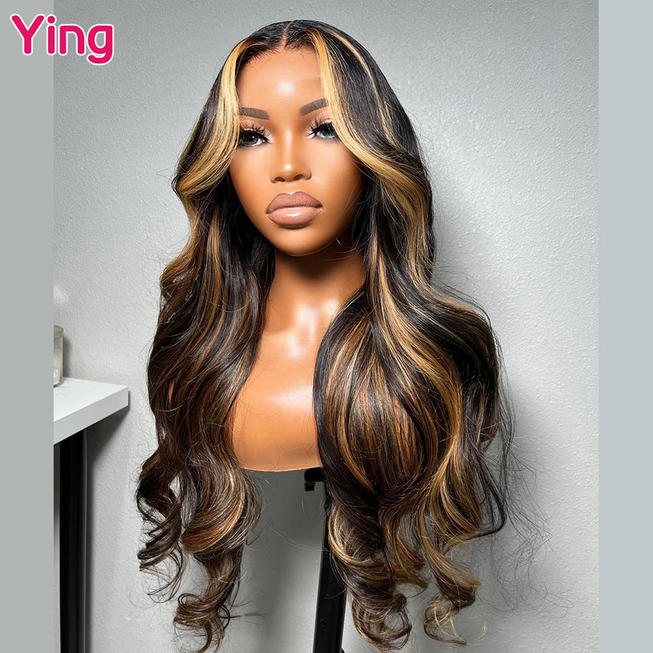 Ying Hair #4/27 Highlight Omber Colored 13x4 Lace Front Wig Human Hair 13x6 Lace Front Wig PrePlucked 5x5 Transparent Lace Wig