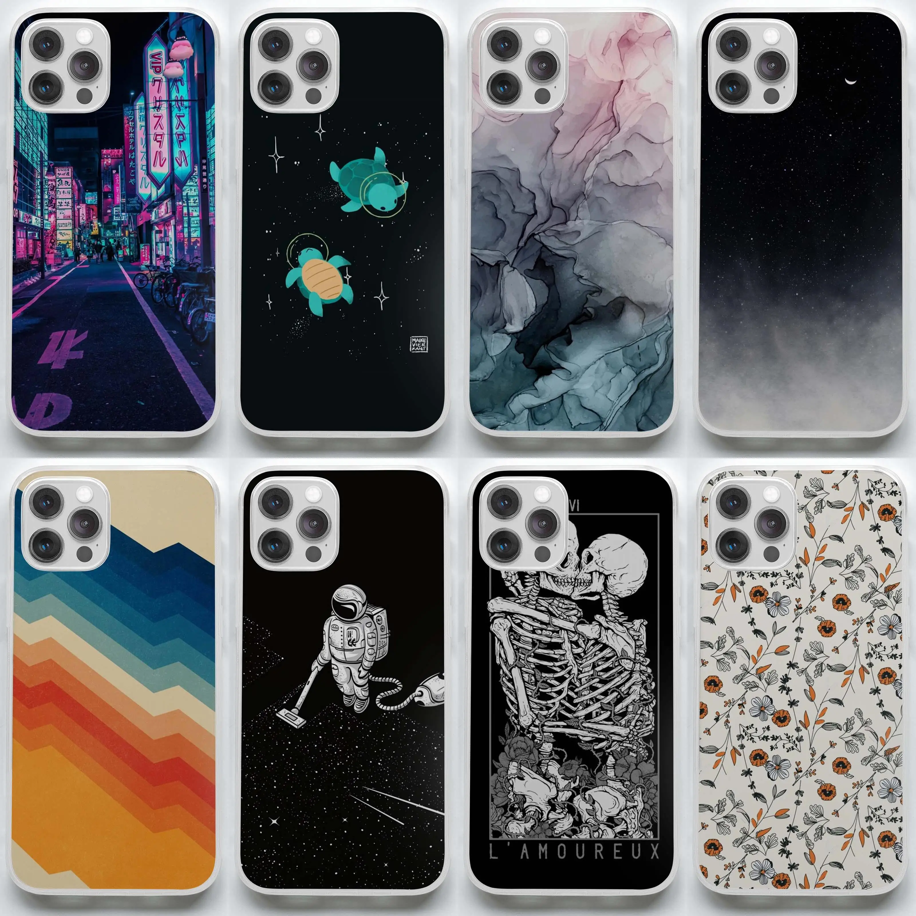 

Black Multicam Phone Case for iPhone X XS XR Max 7 8 Plus 11 12 13 Pro Max Mini Photos Pattern Fashion Flower TPU Print Dog