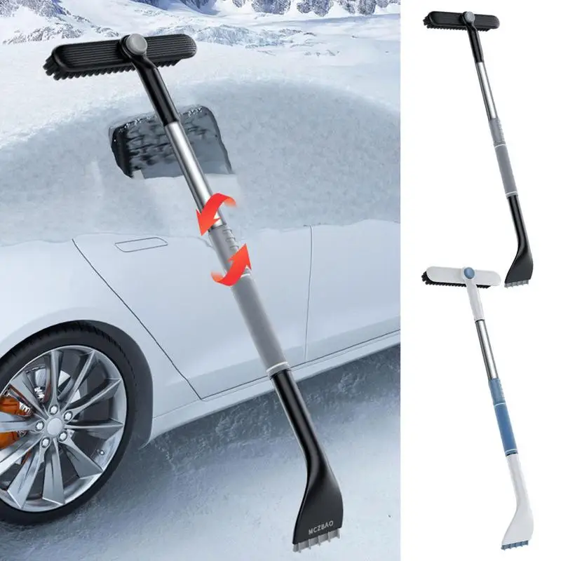 

Premium Car Ice Scraper Brush Anti Slip High Quality 2 In1 Vehicle Snow Removal Tool Versatile Auto Snow Broom Car Accessories