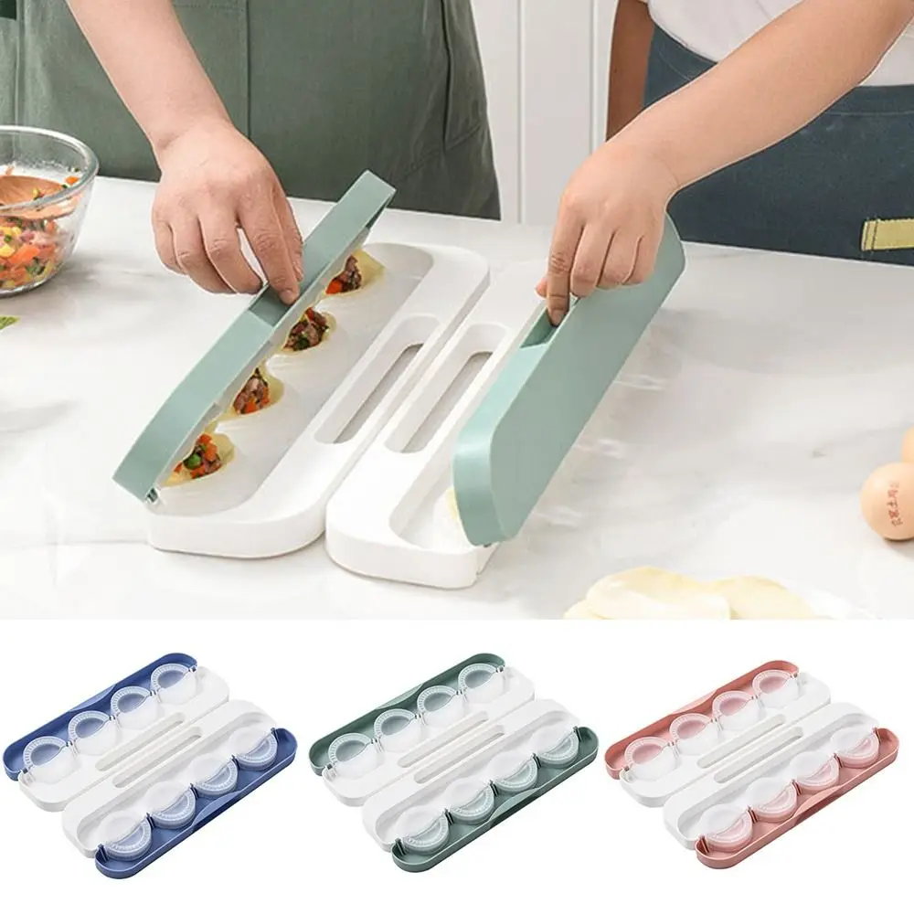 

New Manual Wrapper Plastic Automatic Dumpling Making Mold Dough Pressing Tool DIY Dumpling Maker Dumpling Skin Artifact