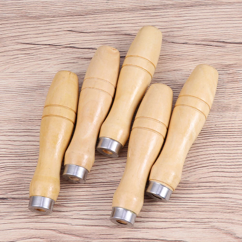 

File Wooden Handle Tool Replacementmetal Collars Fit Beading Wood Triangular Chainsaw Handles Rasp Accessories