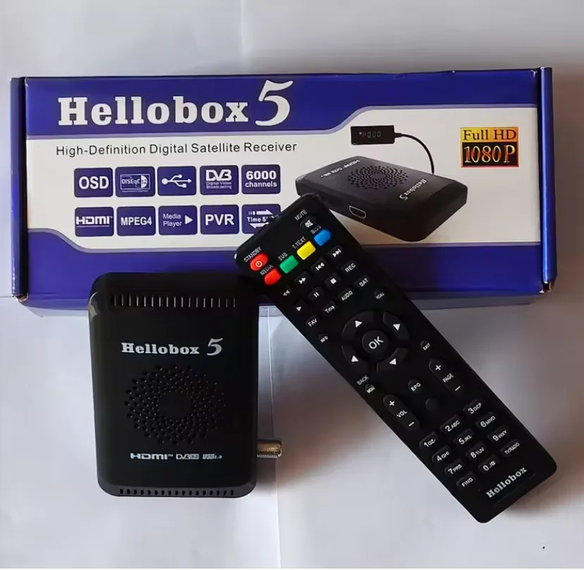Фото Новый ресивер Hellobox 5 DVB-T2 DVB-S2 Combo для спутникового телевидения, тюнер STB с поддержкой воспроизведения ТВ на телефоне, цифровой смарт-декодер DVB-S2X H.265 №4