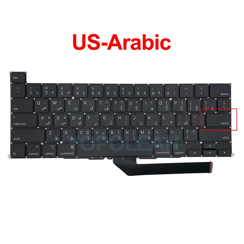 Новая клавиатура A2141 с арабской раскладкой для MacBook Pro Retina 16 дюймов 2019 года EMC 3347 |