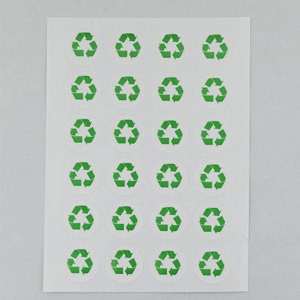 

12PCS Rewards Stickers Unique Design Green Recycling Symbol Decals Paster for Home Decor Teens