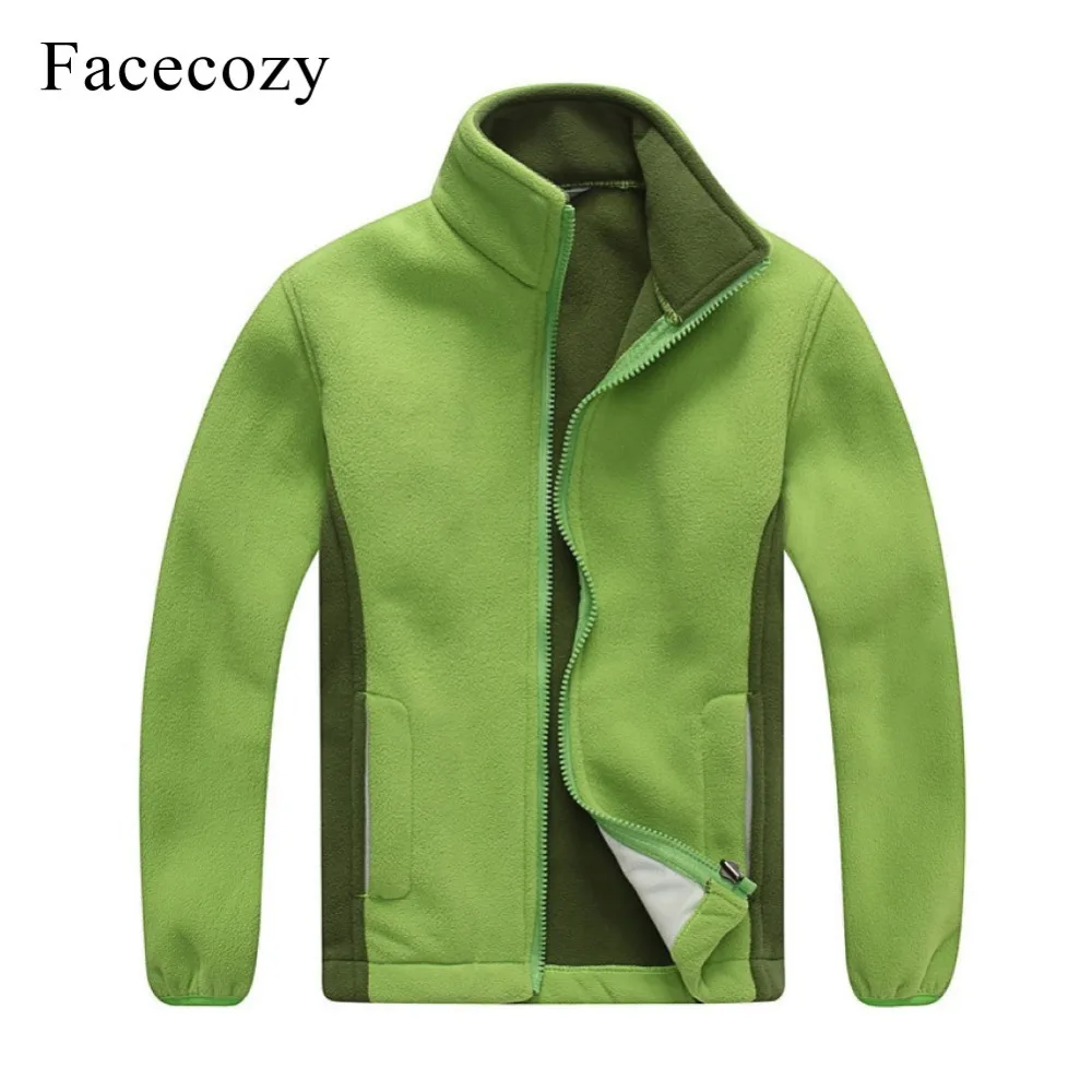 Фото Детское зимнее плотное теплое флисовое пальто Facecozy, антистатические походные куртки для мальчиков и девочек, униформа для альпинизма, верх... №3