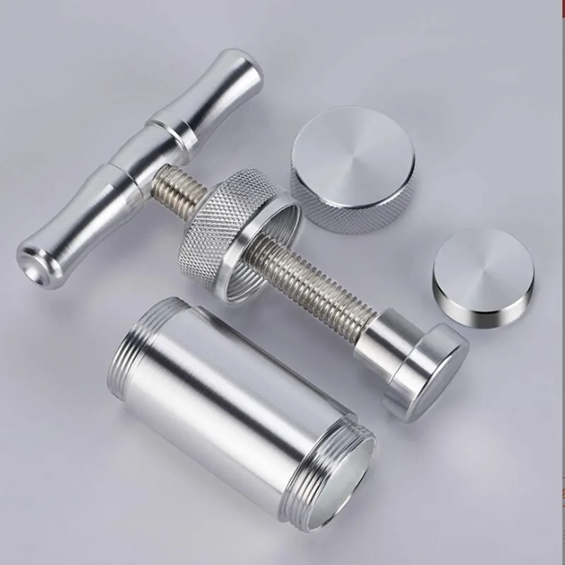 

T-Bar Pollen Press Compressor Dry Herb Tobacco Crusher Spice Herb Grinder Snuff Presser Set Hand Crusher Accessories