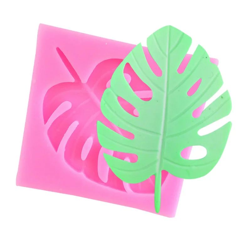 

1PCS Banana Leaves Silicone Mold Candy Polymer Clay Fondant Mold Cake Decorationg Tool Flower Maple GumPaste Mould