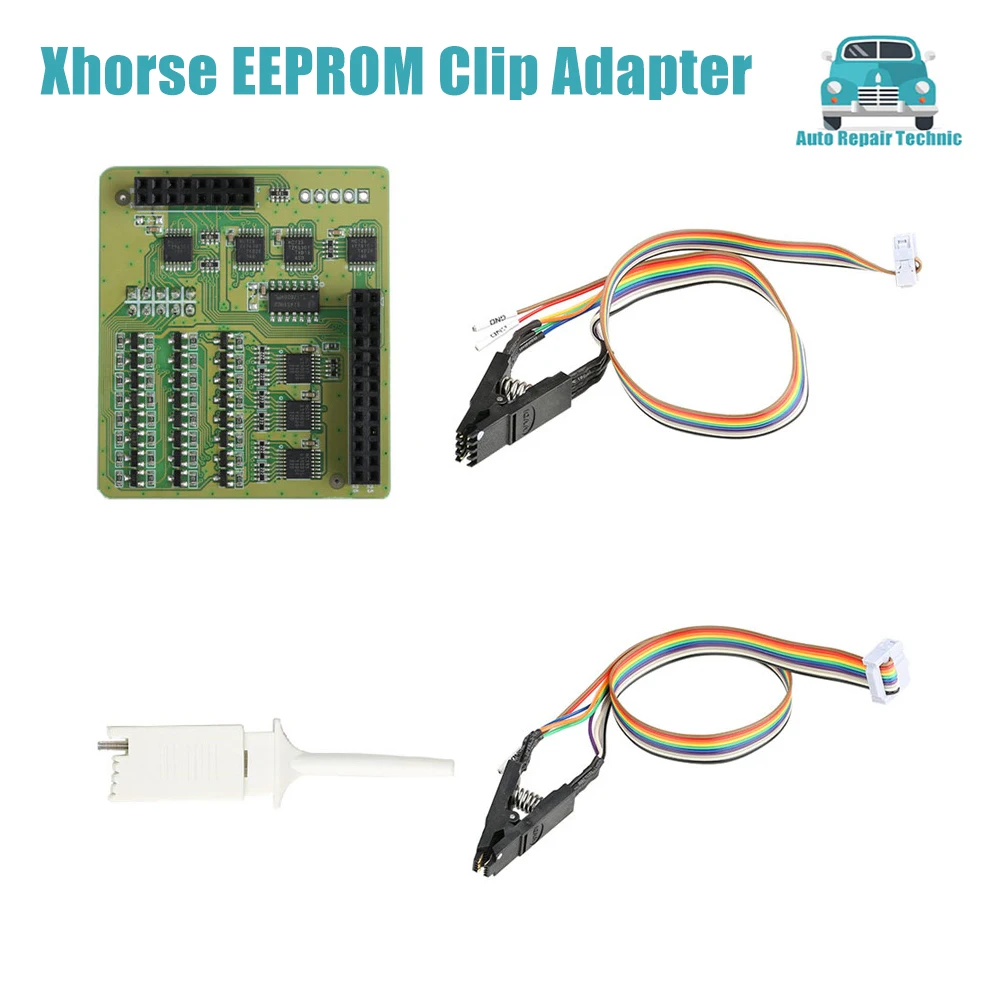 Купи Зажим-адаптер Xhorse EEPROM для программатора VVDI PROG, чип для чтения/записи EEPROM SOP8/DIP8 посылка не требует пайки за 2,948 рублей в магазине AliExpress