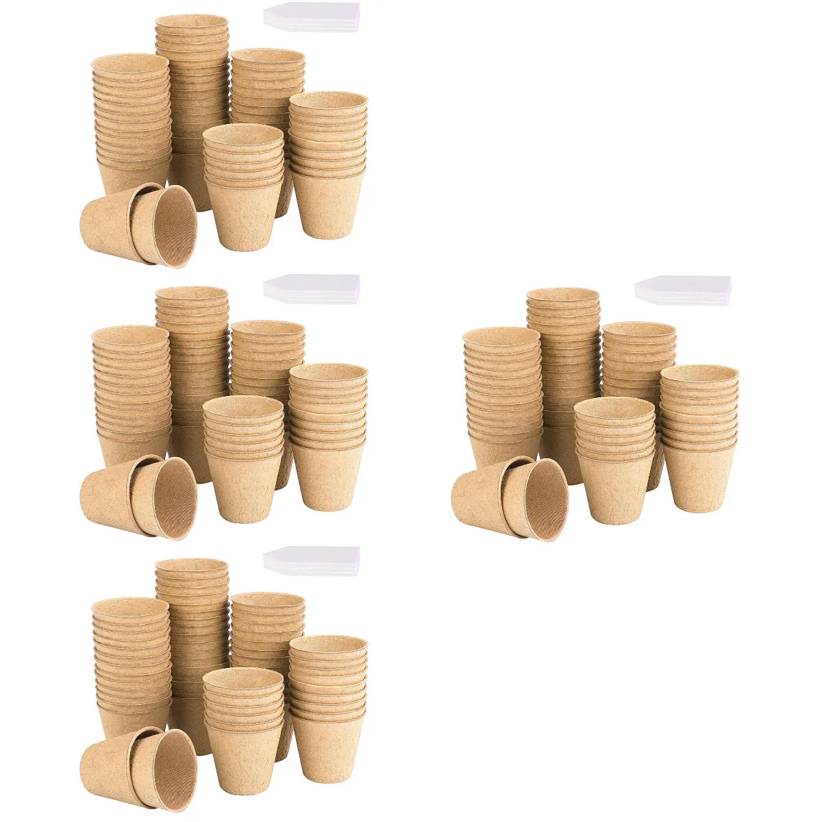 

4 набора растений, стартовые горшки для детской комнаты, биоразлагаемый стартовый горшок, Детский горшок