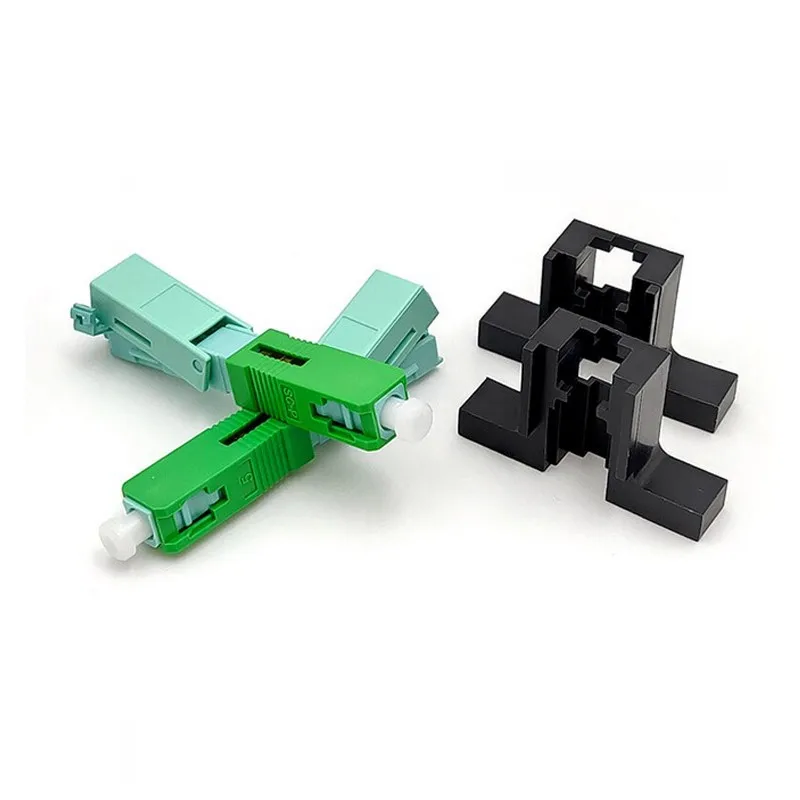 50pcs High Quality SC/APC SM Single Mode Optical Connector FTTH Tool Cold Connector Tool Fiber Optic Embedded Fast Connnector