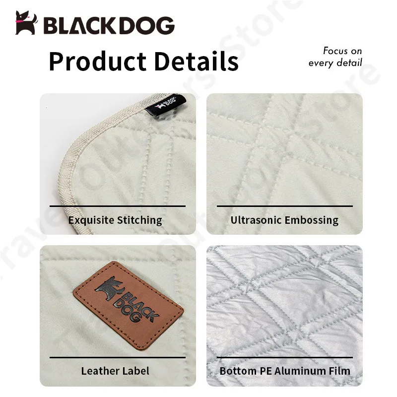 Naturehike Черная собака 2*1 5/2*2 Утолщенный водонепроницаемый садовый коврик для