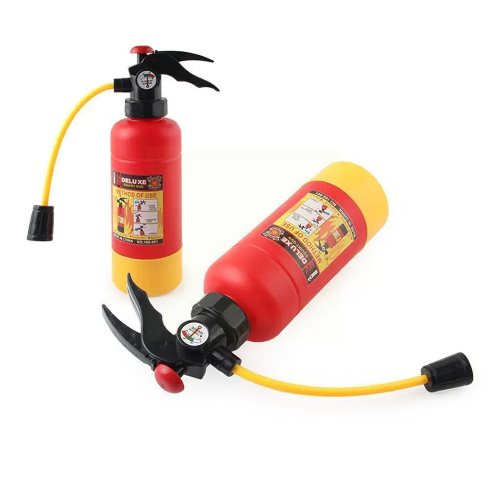 

Kids Large Fire Extinguisher Bubble Gun Toy Fireman Playing Children's Outdoor Fire Game Beach Toy Role Toy Pool Swimming M6n9