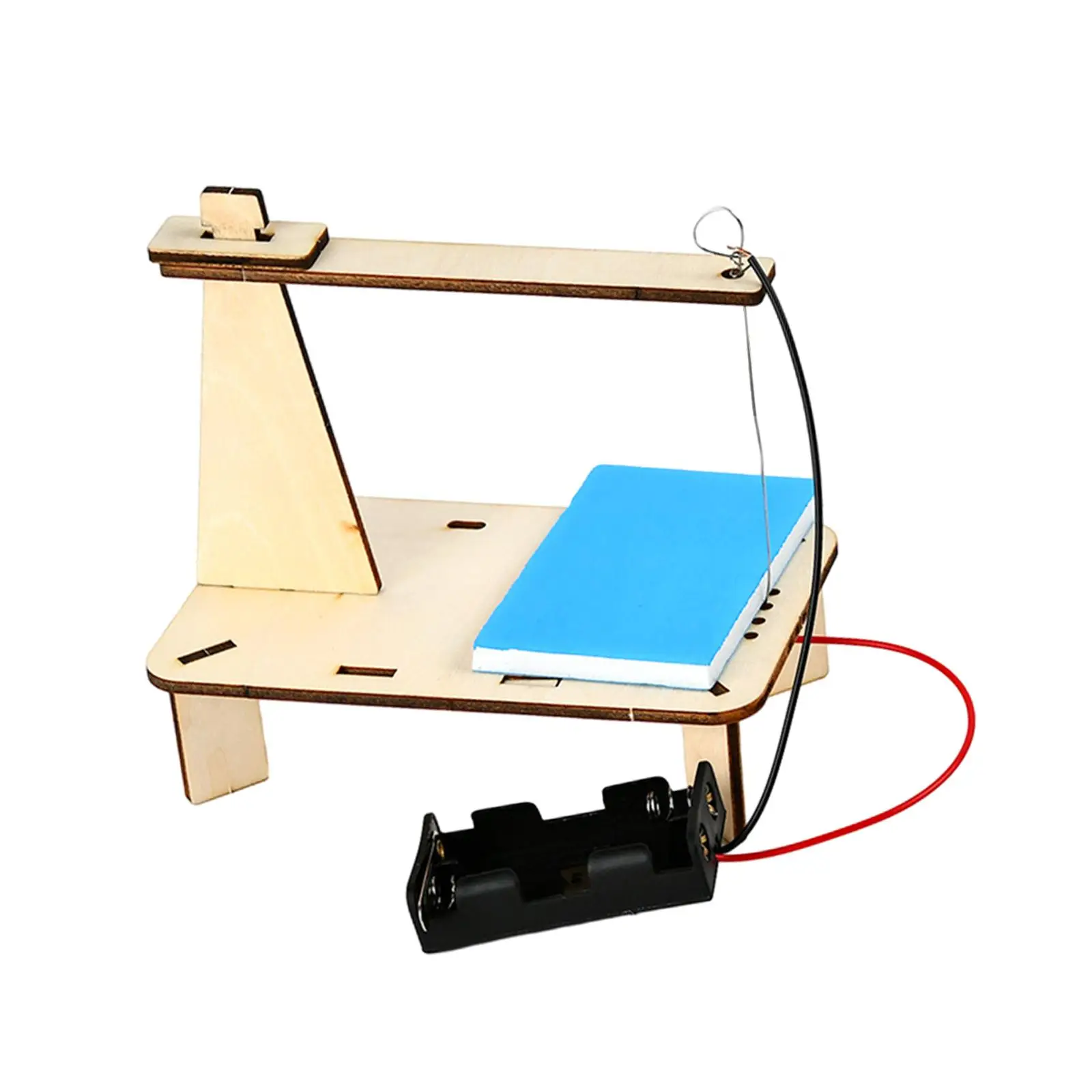 

Science DIY Foam Cutter Wooden Kid Portable Physics Experiment Equipment Easy to Assemble Hotwire Foam Cutter Foam Wire Cutter