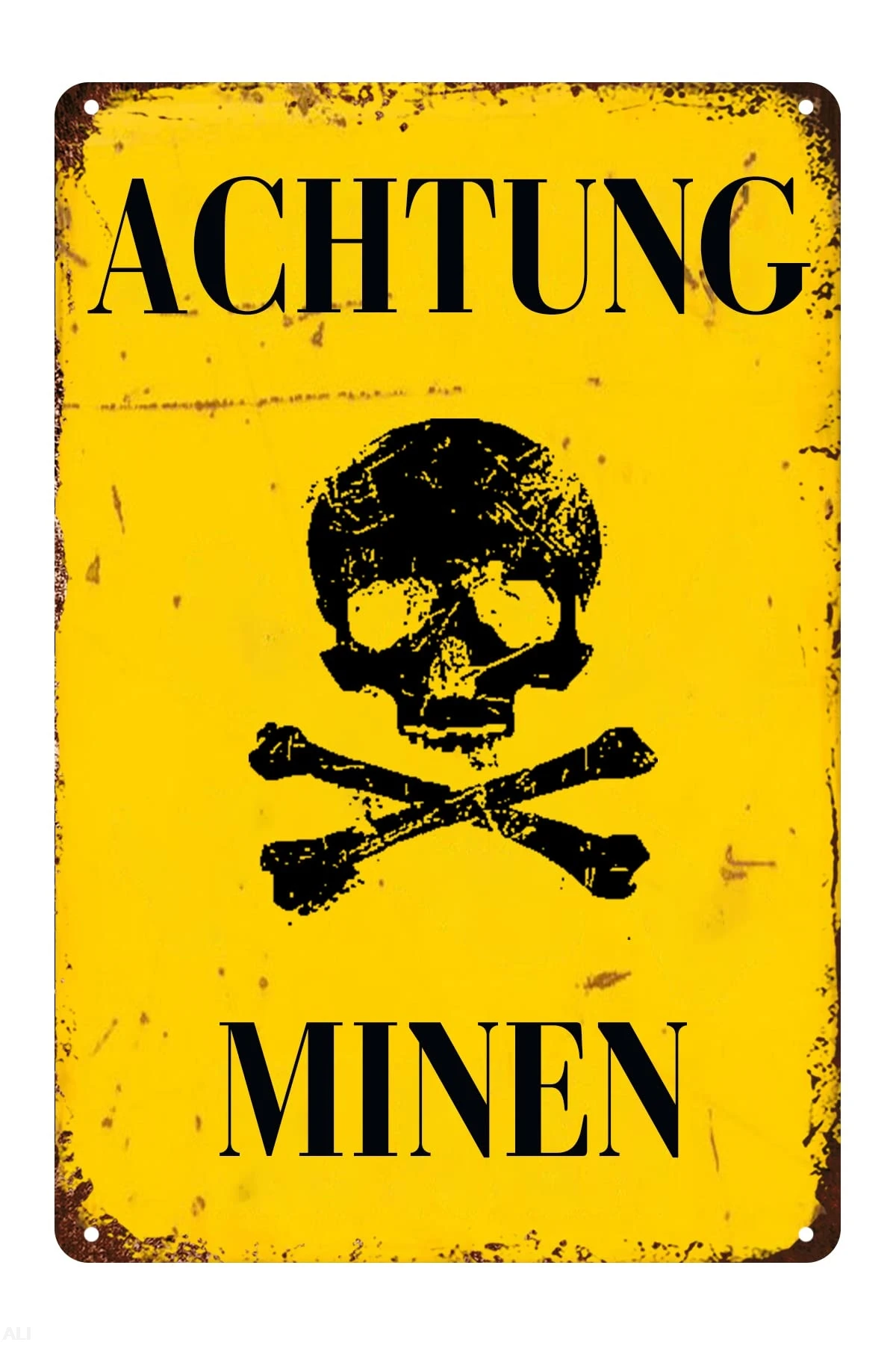 

Металлические знаки "Achtung Minen"